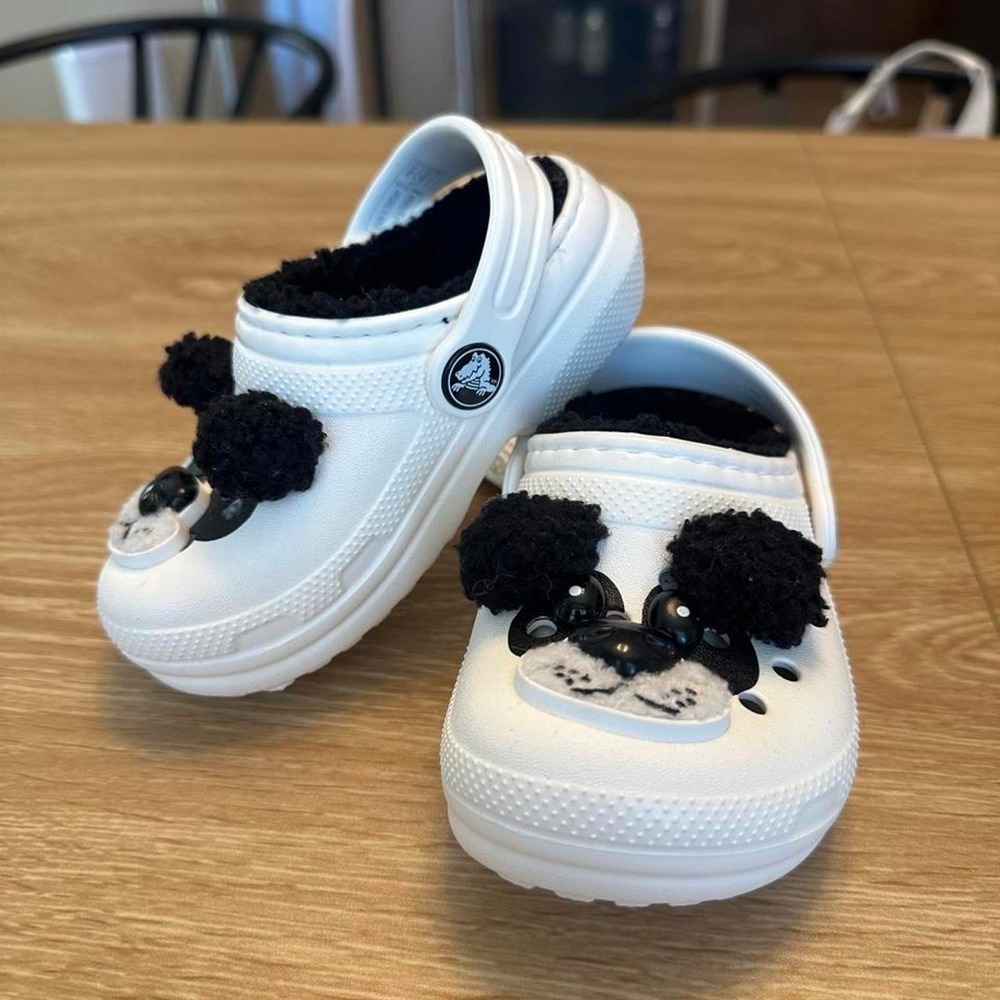 Crocs Classic Panda Bear Clog white